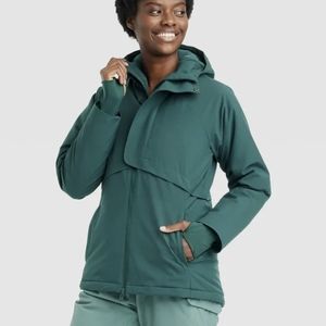 All In Motion, Women's Cold Weather Wind Breaker Jacket, Size 2XL